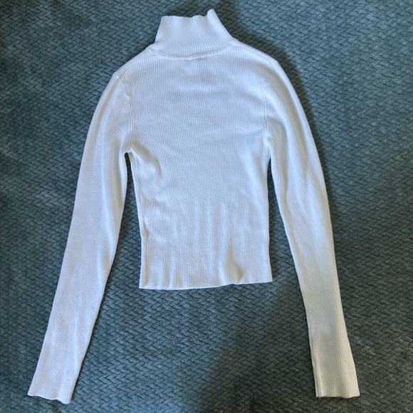 H&M Butterfly Embroidered Ribbed Turtleneck - Picture 2 of 7